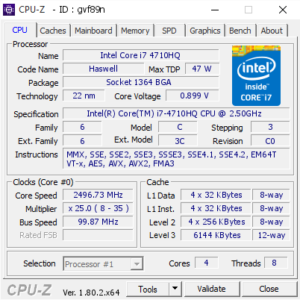 Thông số kỹ thuật cpu dán i7 4710HQ https://trinhanlaptop.vn